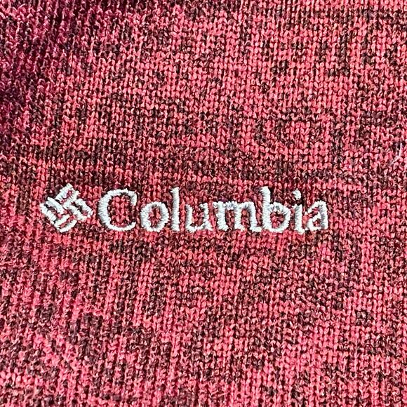 Columbia Pullover Sweater Top Cowl Neck Women's Large Dark Red A-62 - Picture 6 of 15